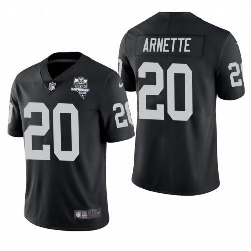 Las Vegas Raiders #20 Damon Arnette Nike 2020 Inaugural Season Vapor Limited NFL Jersey Black