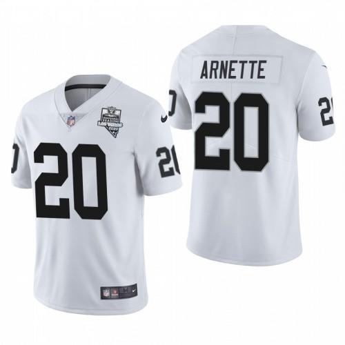 Las Vegas Raiders #20 Damon Arnette Nike 2020 Inaugural Season Vapor Limited NFL Jersey White