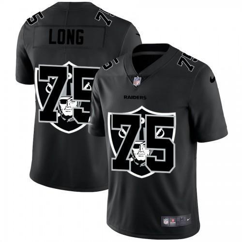 Las Vegas Raiders #75 Howie Long Nike Team Logo Dual Overlap Limited NFL Jersey Black