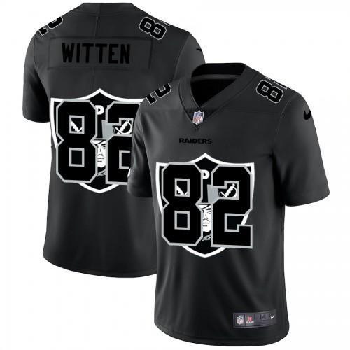 Las Vegas Raiders #82 Jason Witten Nike Team Logo Dual Overlap Limited NFL Jersey Black