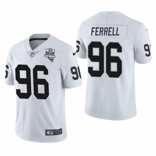 Las Vegas Raiders #96 Clelin Ferrell Nike 2020 Inaugural Season Vapor Limited NFL Jersey White
