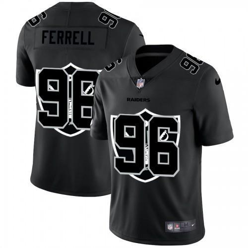 Las Vegas Raiders #96 Clelin Ferrell Nike Team Logo Dual Overlap Limited NFL Jersey Black