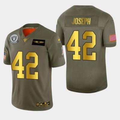 Las Vegas Raiders #42 Karl Joseph Nike Olive Gold 2019 Salute to Service Limited NFL 100 Jersey