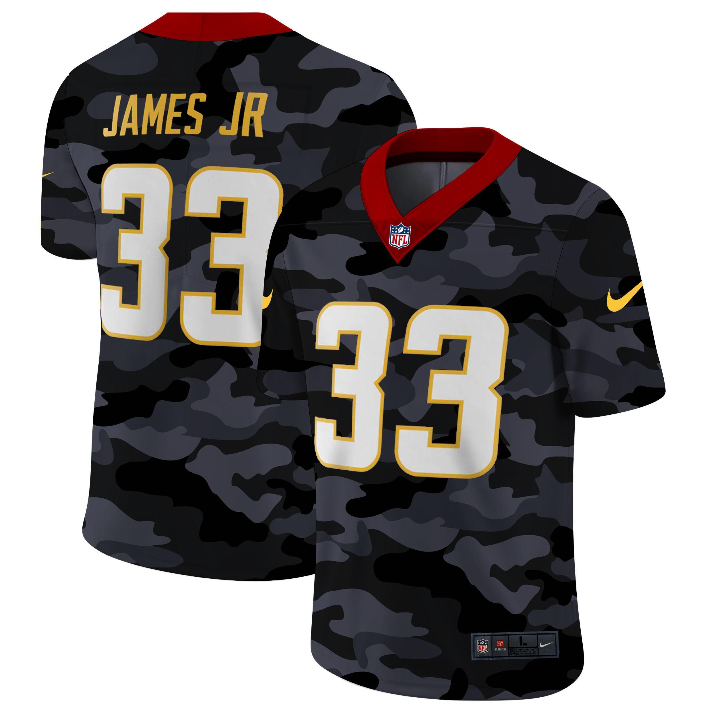 Los Angeles Chargers #33 Derwin James Jr Nike 2020 Black CAMO Vapor Untouchable Limited Stitched NFL Jersey