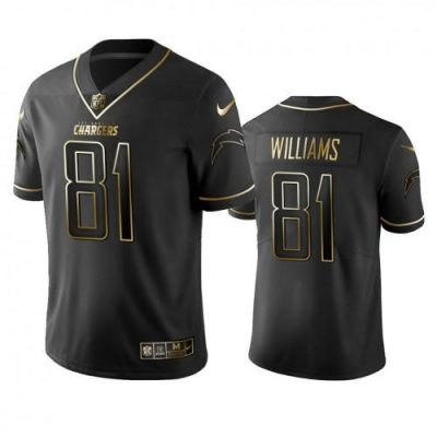 Los Angeles Chargers #81 Mike Williams Stitched NFL Vapor Untouchable Limited Black Golden Jersey