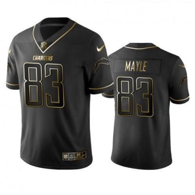 Los Angeles Chargers #83 Vince Mayle Stitched NFL Vapor Untouchable Limited Black Golden Jersey