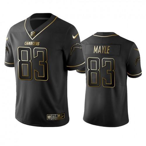 Los Angeles Chargers #83 Vince Mayle Stitched NFL Vapor Untouchable Limited Black Golden Jersey