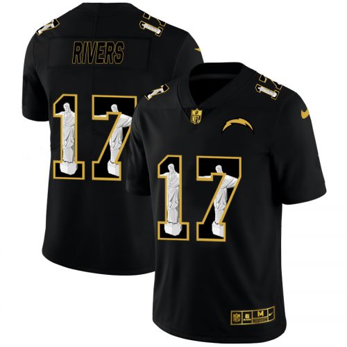 Los Angeles Los Angeles Chargers #17 Philip Rivers Nike Carbon Black Vapor Cristo Redentor Limited NFL Jersey