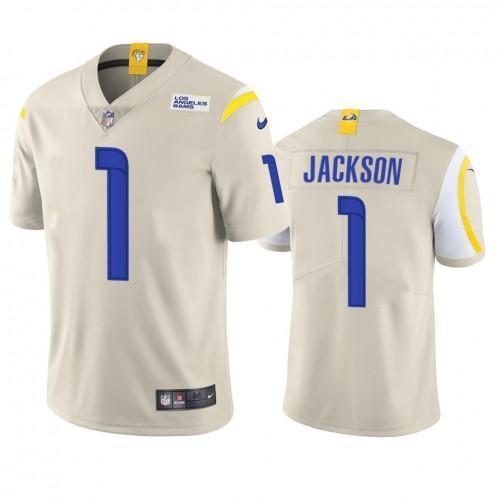 Los Angeles Rams #1 Desean Jackson Nike Vapor Limited NFL Jersey - Bone