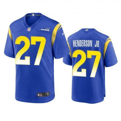 Los Angeles Rams #27 Darrell Henderson Nike Game NFL Jersey - Royal