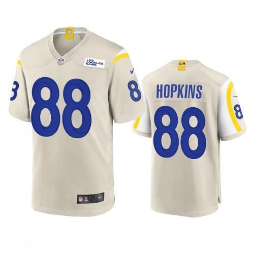 Los Angeles Rams #88 Brycen Hopkins Nike Game NFL Jersey - Bone