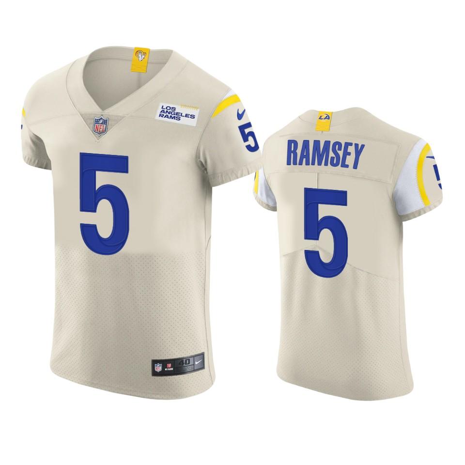 Los Angeles Rams #5 Jalen Ramsey Nike Vapor Elite Player NFL Jersey - Bone