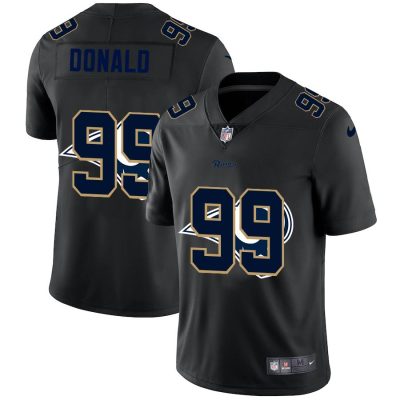 Los Angeles Rams #99 Aaron Donald Nike Team Logo Dual Overlap Limited NFL Jersey Black