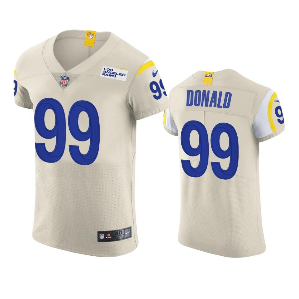 Los Angeles Rams #99 Aaron Donald Nike Vapor Elite Player NFL Jersey - Bone