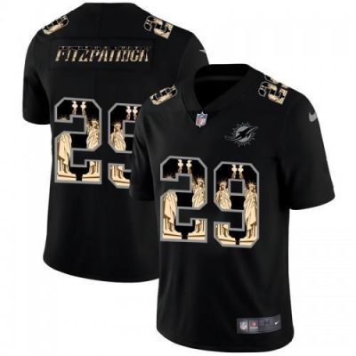Miami Miami Dolphins #29 Minkah Fitzpatrick Carbon Black Vapor Statue Of Liberty Limited NFL Jersey