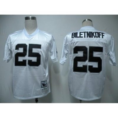 Mitchell & Ness Las Vegas Raiders #25 Fred Biletnikoff White Stitched Throwback NFL Jersey