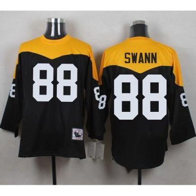 Mitchell And Ness 1967 Pittsburgh Steelers #88 Lynn Swann Black/Yelllow Throwback Stitched NFL Jersey