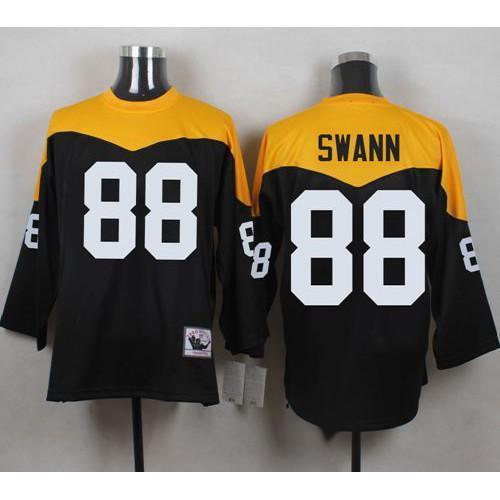 Mitchell And Ness 1967 Pittsburgh Steelers #88 Lynn Swann Black/Yelllow Throwback Stitched NFL Jersey