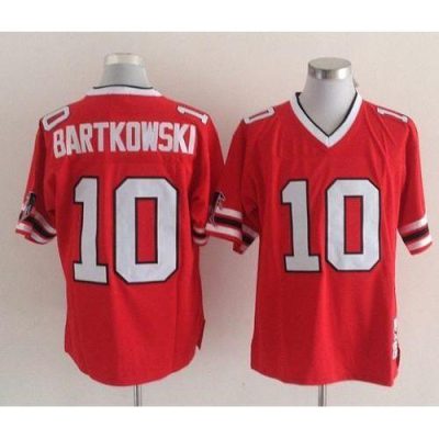 Mitchell And Ness Atlanta Falcons #10 Steve Bartkowski Red Throwback Stitched NFL Jersey