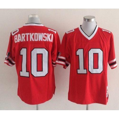 Mitchell And Ness Atlanta Falcons #10 Steve Bartkowski Red Throwback Stitched NFL Jersey
