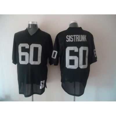 Mitchell And Ness Las Vegas Raiders #60 Otis Sistrunk Black Stitched NFL Jersey