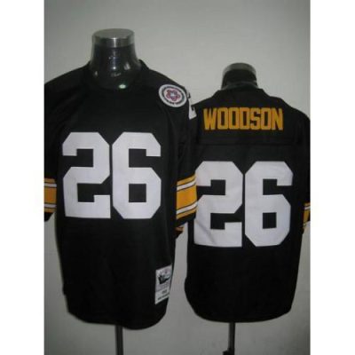 Mitchell And Ness Pittsburgh Steelers #26 Rod Woodson Black Stitched Throwback NFL Jersey
