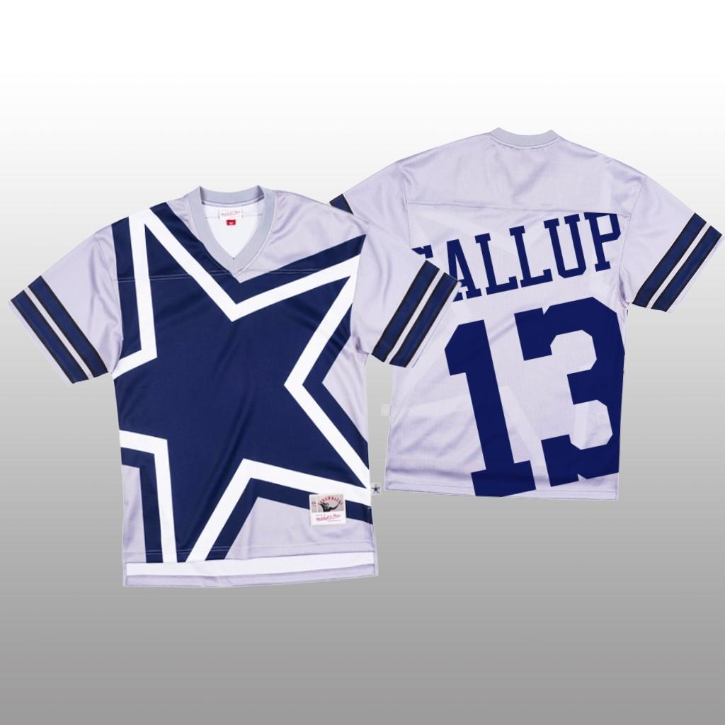 NFL Dallas Cowboys #13 Michael Gallup White Mitchell & Nell Big Face Fashion Limited NFL Jersey