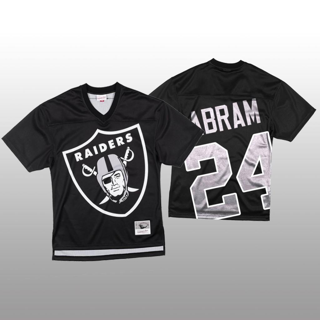 NFL Las Vegas Raiders #24 Johnathan Abram Black Mitchell & Nell Big Face Fashion Limited NFL Jersey