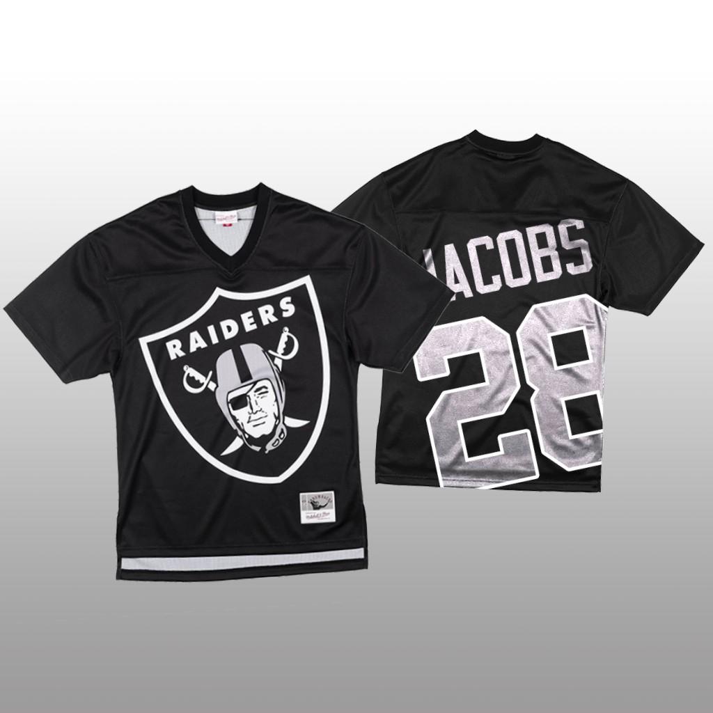 NFL Las Vegas Raiders #28 Josh Jacobs Black Mitchell & Nell Big Face Fashion Limited NFL Jersey