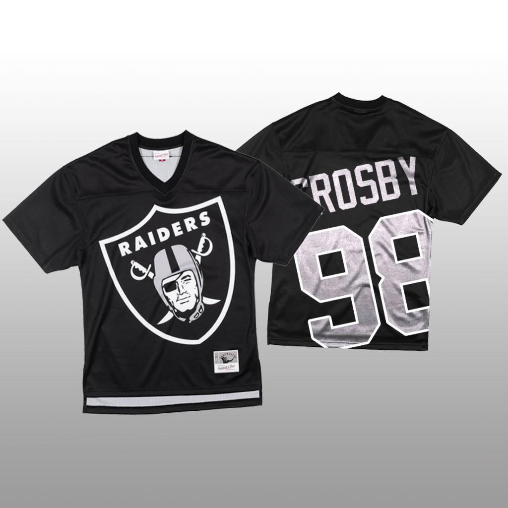 NFL Las Vegas Raiders #98 Maxx Crosby Black Mitchell & Nell Big Face Fashion Limited NFL Jersey