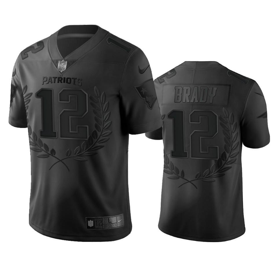 New England Patriots #12 Tom Brady Nike Black NFL MVP Limited Edition Jersey