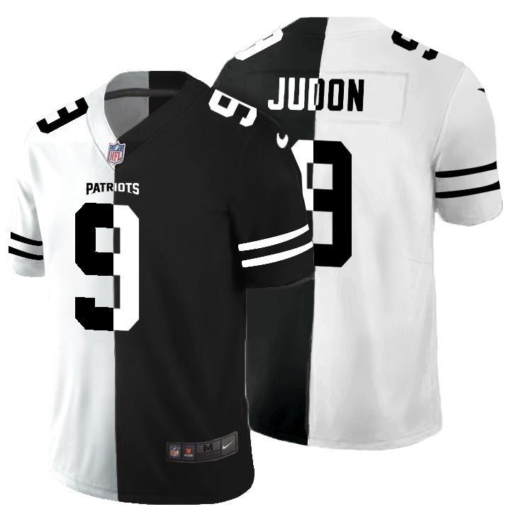New England Patriots #9 Matt Judon Black V White Peace Split Nike Vapor Untouchable Limited NFL Jersey