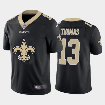 New Orleans Saints #13 Michael Thomas Black Nike Big Team Logo Vapor Limited NFL Jersey