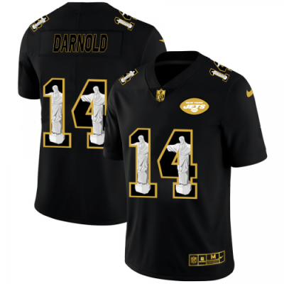 New York New York Jets #14 Sam Darnold Nike Carbon Black Vapor Cristo Redentor Limited NFL Jersey
