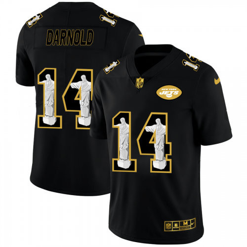 New York New York Jets #14 Sam Darnold Nike Carbon Black Vapor Cristo Redentor Limited NFL Jersey