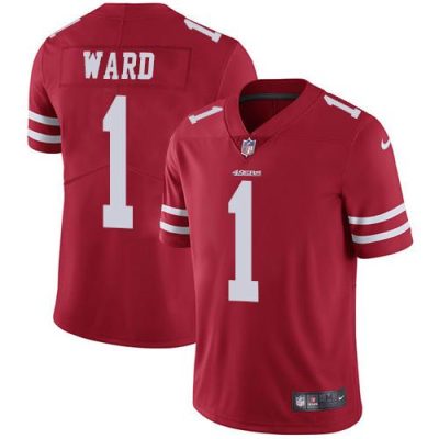 Nike 49ers #1 Jimmie Ward Red Team Color Stitched NFL Vapor Untouchable Limited Jersey