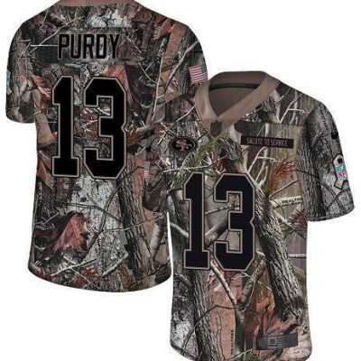 Nike 49ers #13 Brock Purdy Camo Stitched NFL Limited Rush Realtree Jersey