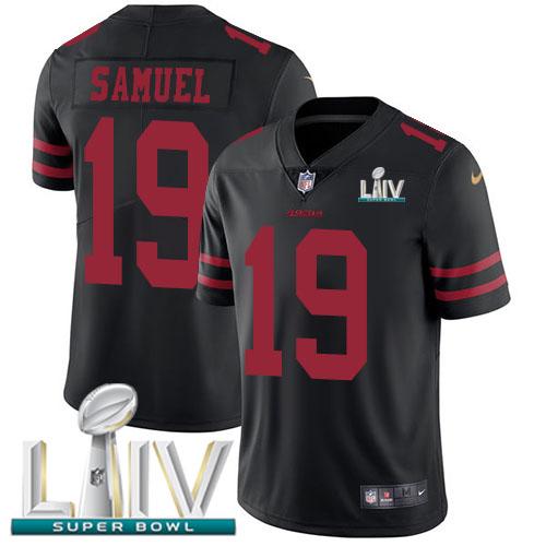 Nike 49ers #19 Deebo Samuel Black Super Bowl LIV 2020 Alternate Stitched NFL Vapor Untouchable Limited Jersey