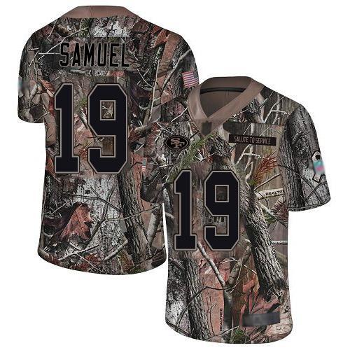 Nike 49ers #19 Deebo Samuel Camo Stitched NFL Limited Rush Realtree Jersey