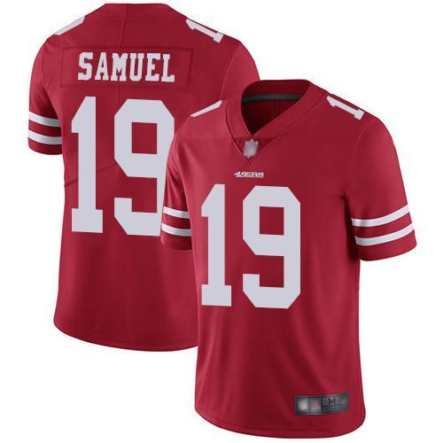 Nike 49ers #19 Deebo Samuel Red Team Color Stitched NFL Vapor Untouchable Limited Jersey