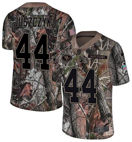 Nike 49ers #44 Kyle Juszczyk Camo Stitched NFL Limited Rush Realtree Jersey