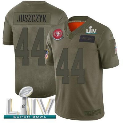 Nike 49ers #44 Kyle Juszczyk Camo Super Bowl LIV 2020 Stitched NFL Limited 2019 Salute To Service Jersey