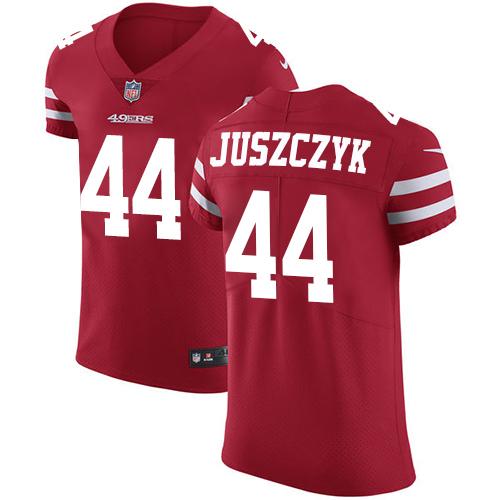 Nike 49ers #44 Kyle Juszczyk Red Team Color Stitched NFL Vapor Untouchable Elite Jersey