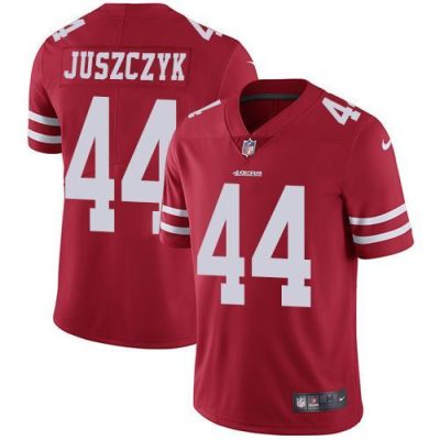 Nike 49ers #44 Kyle Juszczyk Red Team Color Stitched NFL Vapor Untouchable Limited Jersey