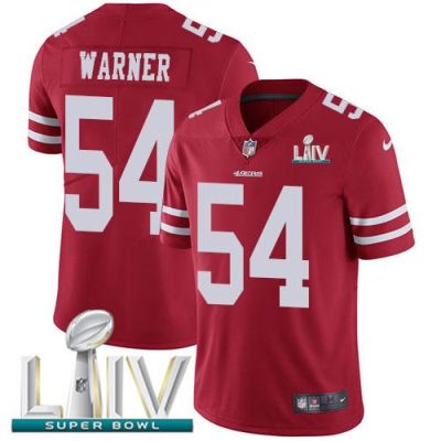 Nike 49ers #54 Fred Warner Red Super Bowl LIV 2020 Team Color Stitched NFL Vapor Untouchable Limited Jersey