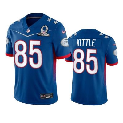 Nike 49ers #85 George Kittle NFL 2022 NFC Pro Bowl Game Jersey Royal