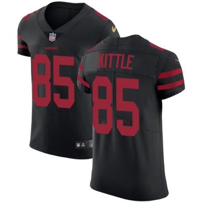 Nike 49ers #85 George Kittle Black Alternate Stitched NFL Vapor Untouchable Elite Jersey