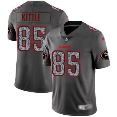 Nike 49ers #85 George Kittle Gray Static Stitched NFL Vapor Untouchable Limited Jersey