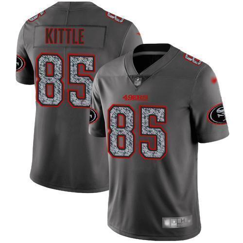 Nike 49ers #85 George Kittle Gray Static Stitched NFL Vapor Untouchable Limited Jersey