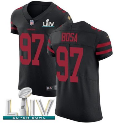 Nike 49ers #97 Nick Bosa Black Super Bowl LIV 2020 Alternate Stitched NFL Vapor Untouchable Elite Jersey